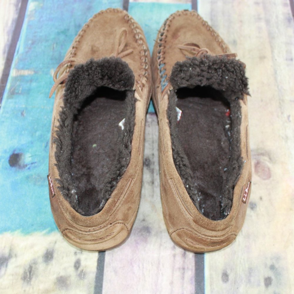LL BEAN Lined Wicked Good Mocs Slippers Size 10 M - Picture 6 of 9